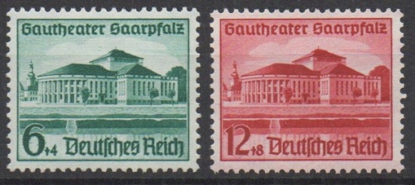 Michel Nr. 673 -674, Gautheater postfrisch.